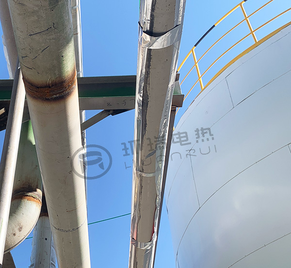 电伴热带应用于化工管道维温安装图